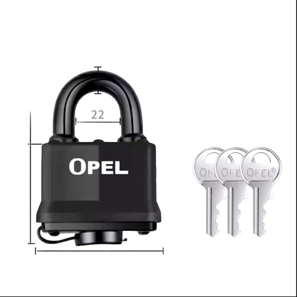 Opel Waterproof Laminated Padlock 50mm New!!! - Picture 3 of 6